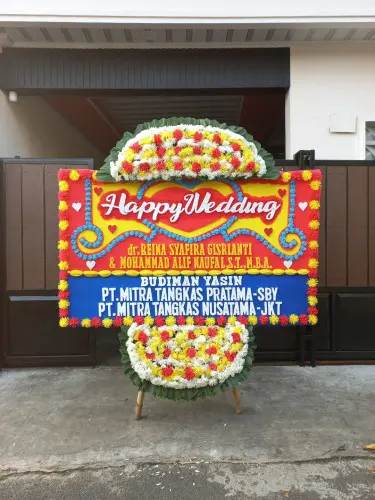 Papan Bunga Pernikahan araya
