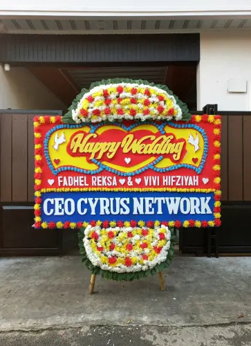 Papan Bunga Pernikahan araya