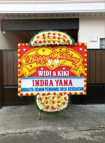 Papan Bunga Pernikahan araya